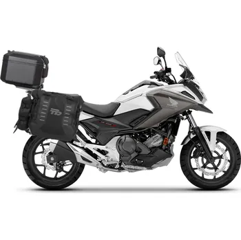 Zavazadlo na motocykl Kompletní sada sedlových brašen shad terra tr40 a černého hliníkového 55l topcase, včetně montážní sady shad honda nc 750 x