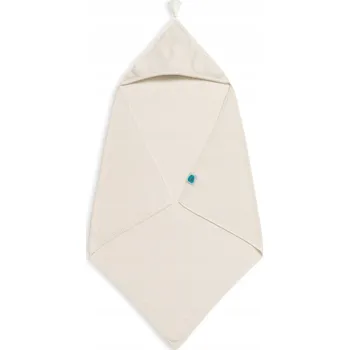 Dětská deka Bambusová dětská deka s kapucí 90x90 cm krémová