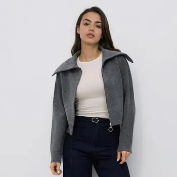 Dámský svetr Reserved - LADIES` SWEATER - tmavě šedá - 471HH-90X - 471HH-90X-S