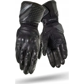 Moto rukavice SHIMA DLOUHÉ DÁMSKÉ MOTOCYKLOVÉ RUKAVICE KOŽENÉ MONDE BLACK XS + DÁREK ZDARMA