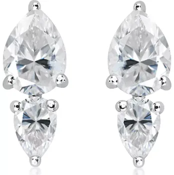 Náušnice Spirit White Topaz - stříbrné náušnice se bílým topazem