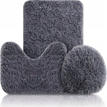 Koupelnové předložky sada 3 kusy 3v1 protiskluzové rychleschnoucí