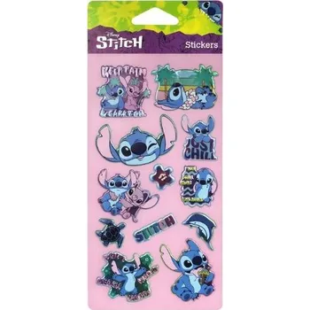 samolepka Samolepky konvexní samolepky puffy pop up vzor 3 Disney Stitch Coolpack