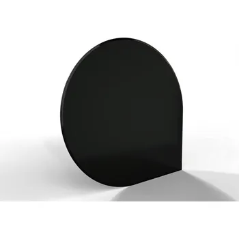 Flamingo Sklo pod kamna - kapka 1100x1100mm/6mm, černé, s fazetou