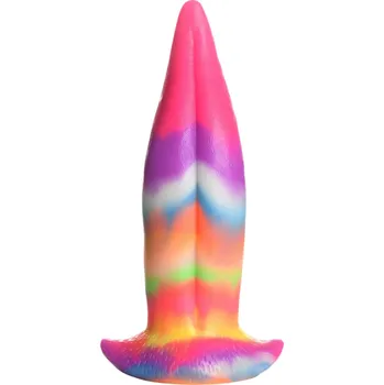 Dildo Jazyk Creatura - svítící silikonové dildo - 21 cm