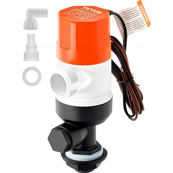 Čerpadlo Čerpadlo do nádrže na živé ryby pro loď 12V 1100GPH Provzdušňovací čerpadlo do nádrže na živé ryby Rovné 2 vstupy