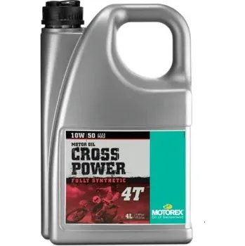 Motorový olej Plně syntetický vysoce výkonný motorový olej MOTOREX CROSS POWER 4T 10W 50 balení 4 litry (olej, mazivo pro 4-taktní off-road (terénní) )