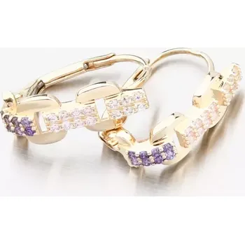 Náušnice Dámské náušnice žluté zlato 585 se zirkony 153P-123157-305