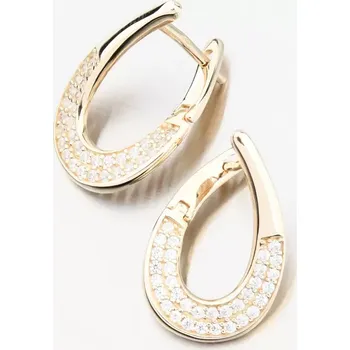 Náušnice Dámské náušnice žluté zlato 585 se zirkony 163P-122670