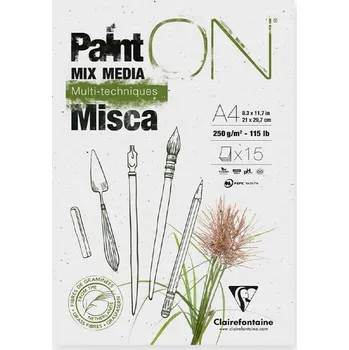 Clairefontaine Skicák PaintON Misca, 250 g/m2 - A4