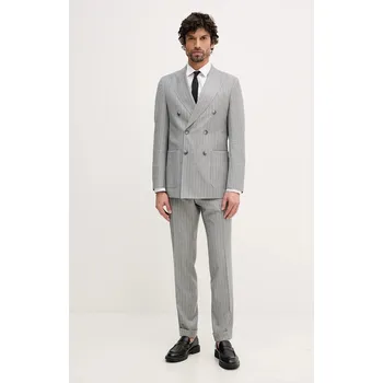 Pánský oblek Vlněný oblek BOSS C-Huge-2pcs-DB-261 50557335 šedá 09X, vel. 50