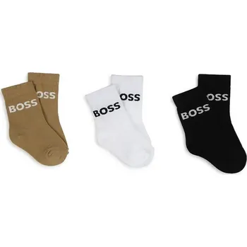 Pánské ponožky Kojenecké ponožky BOSS 3-pack černá barva, J51745 99X, vel. 17