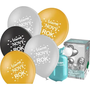 Balónek Helium set s balónky Šťastný NOVÝ ROK mix 25 ks - Balonky.cz 9803