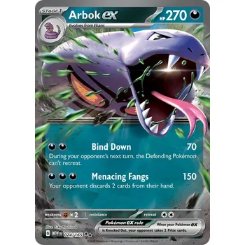 Sběratelská karetní hra Arbok ex MEW 024/165