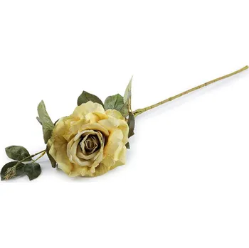 umělá květina Umělá růže - 2 béžová nejsv.