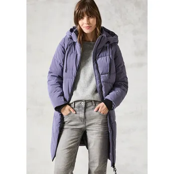 Dámský kabát Prošívaná bunda Cecil 101057 s odepínacími rukávy lila Velikost: M