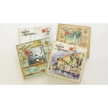 Zápisník Designová záznamní kniha Fresh, ohebné desky, 130x130mm, 80ls, úzká linka - mix motivů 1