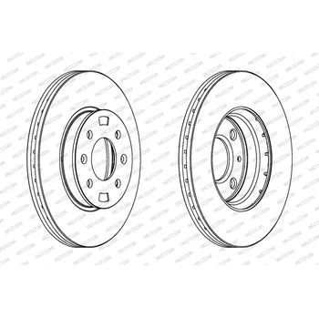 Brzdový kotouč Brzdový kotouč FERODO DDF1603C