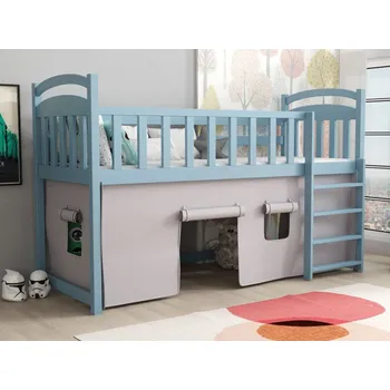 Dětská postel Dětská zvýšená postel Aramis Barva dřeva: Modrá, Rozměry: 80x180