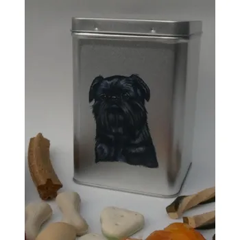 Chovatelství Grifonek belgický - plechová dóza s pamlsky pro psy (30 ks pamlsků)