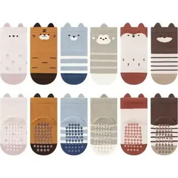 Protiskluzové ponožky - MODRÉ - (12-24 m) M (Značka: YUTIAN)