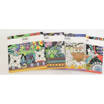 Zápisník Designová záznamní kniha Fresh, ohebné desky, 165x165mm, 80ls, čistá, 70g - mix motivů 2