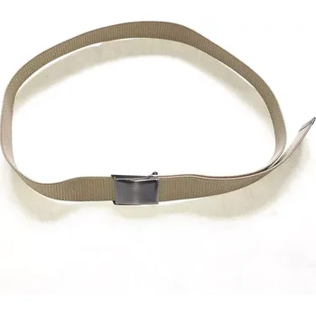 Opasek Opasek pružný béžový (Elastický kalhotový opasek s kovovou sponou)