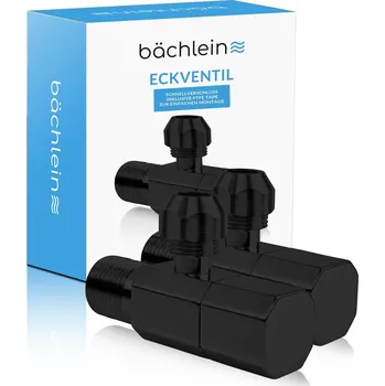 Instalatérský materiál Bächlein Univerzální rohový ventil s rychlouzávěrem Quarter Turn matná černá