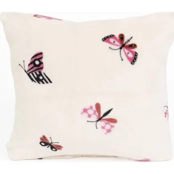 Povlak na dekorativní polštářek Povlak na polštářek mikroplyš Exclusive 40 × 40 cm - Motýlci béžové