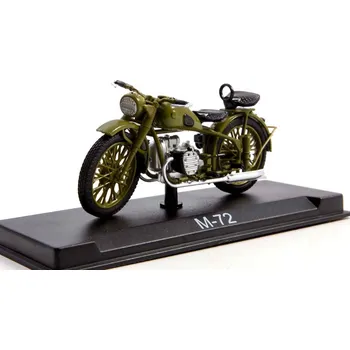 autíčko M-72 motorka 1:24 - MODIMIO Collections časopis s modelem #7 M 72 - model motorky