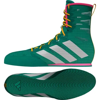 Bojový sport ADIDAS Boxerské boty Box Hog 4 - zeleno/růžové - JR5382 Velikosti: 42