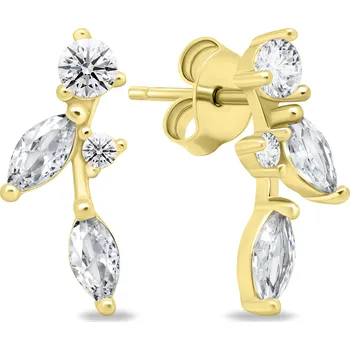 Náušnice Brilio Silver Krásné pozlacené náušnice se zirkony EA619Y + 2 měsíce na vrácení zboží