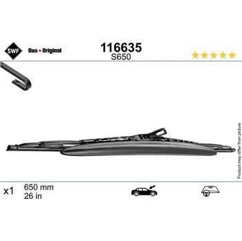 Auto-moto SWF Stěrač DAS ORIGINAL SINGLE SWF 116635