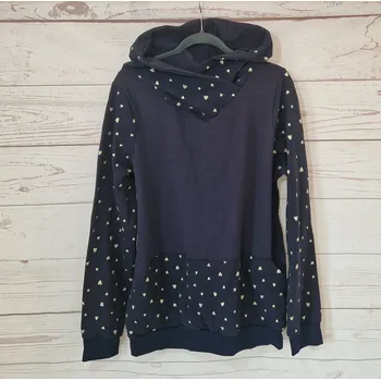 Dámská mikina Yháček Dámské mikinošaty Yháček, Zlatá srdíčka na navy Velikost:: XXL