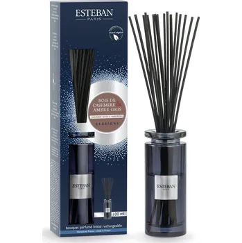 Aroma difuzér Esteban Paris Parfums Esteban Paris Parfums ELESSENS – CASHMERE WOOD & AMBERGRIS TYČINKOVÝ DIFUZÉR 100 ml
