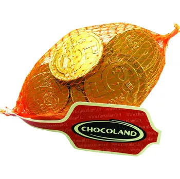 Čokoláda Chocoland Mince CZ v síťce mléčné 28 % 50 g