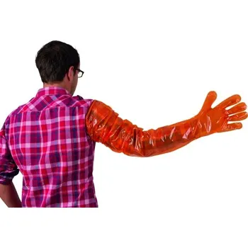 VETbasic 5-prsté rukavice pro skot vyšetřovací, 100ks - doprava zdarma od 2 000 Kč