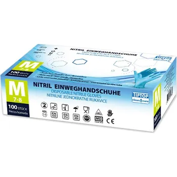 Hygienické rukavice NITRIL 5-prsté 100ks v. M - doprava zdarma od 2 000 Kč