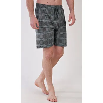 Pánské kraťasy Vienetta Secret Pánské pyžamové šortky Adam šedé Barva: šedá, Velikost: 2XL