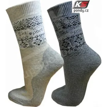 Ponožky PONDY FROTÉ NORSKO béžové 43-45 - doprava zdarma od 2 000 Kč