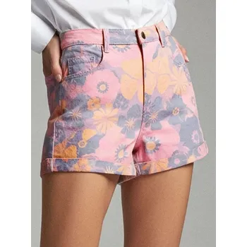 Dámské kraťasy Sinsay - Květované kraťasy - vícebarevná - 6950J-MLC - 6950J-MLC-S