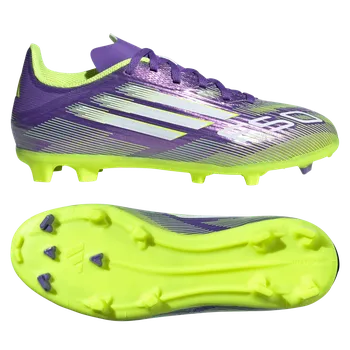 Kopačky Adidas F50 League FG/MG fialová/žlutá/bílá EUR 33 1/2