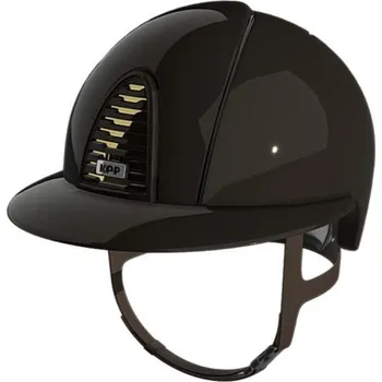 Jezdecká přilba Jezdecká ochranná helma KEP Cromo 2.0 Polish Metal 2 Polo Mirror Gold