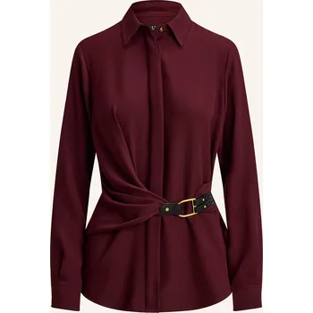Dámská halenka Lauren Ralph Lauren Dámská Košile, tmavě červená, 36
