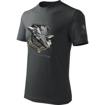 Pánské tričko ANTONIO Triko se stíhačkou F-16CJ FIGHTING FALCON 3XL ČERNÁ - BLACK