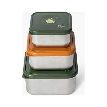 Svačinový box Citron Sada 3 stohovatelných boxů Tiger