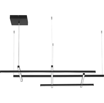 Černé kovové závěsné LED světlo Nova Luce Pace 102 cm