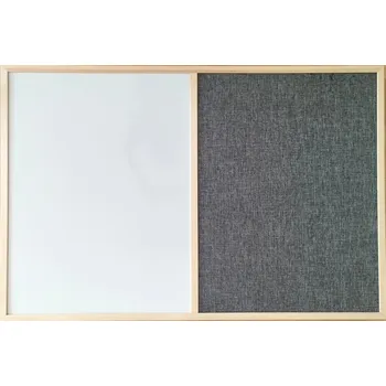 Kancelářský nábytek Bondecor Kombinovaná tabule ve dřevěném rámu - magnet a textil