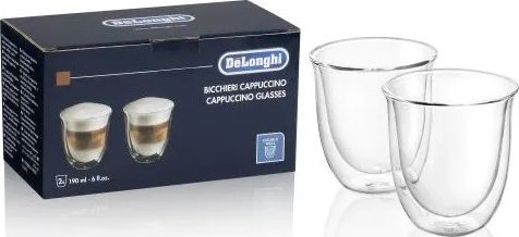 DeLonghi Skleničky na cappuccino set 2 x 190 ml
