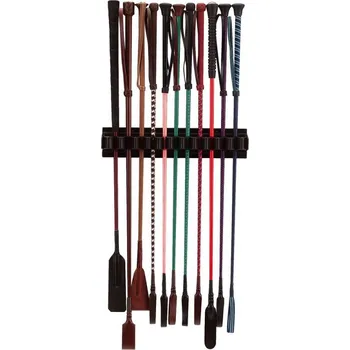 Jezdecký bičík Nástěnný držák na bičíky, černý - doprava zdarma od 2 000 Kč